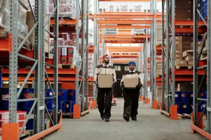 Trabajadores en un depósito logístico, imagen ilustrativa (banco de imágenes Pexels)